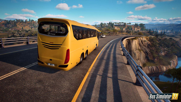 Screenshot 3: Bus auf Brücke