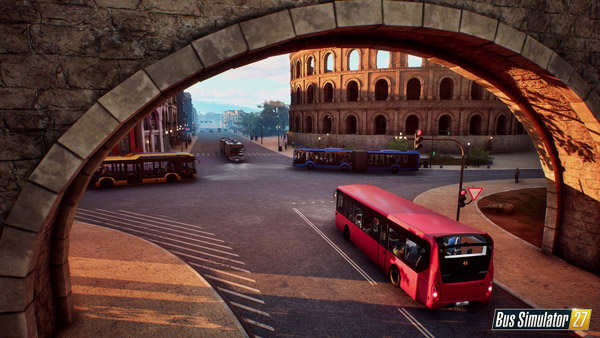 Screenshot 5: Bus fährt durch Torbogen